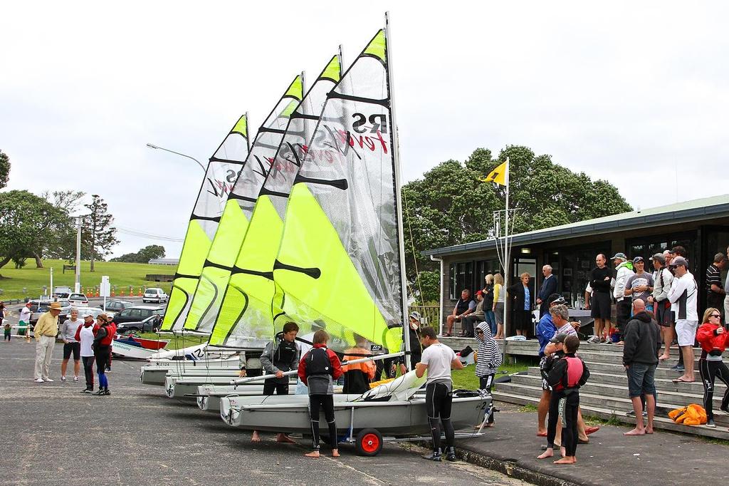  - RS Feva launch - Wakatere Boating Club  November 10, 2013 © Richard Gladwell www.photosport.co.nz